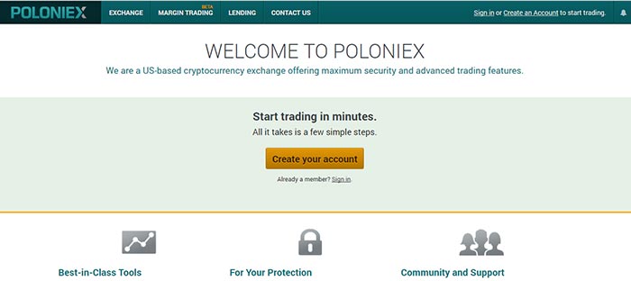 Poloniex Welcome